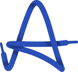 Shoelace Knot Letter A