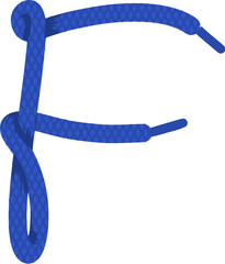 Shoelace Knot Letter F