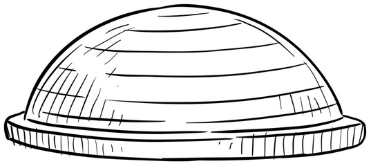 balance ball handdrawn illustration