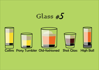 glasses of vector