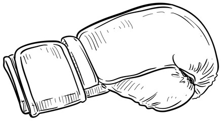 boxing gloves handdrawn illustration