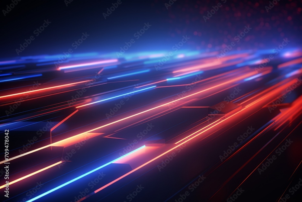 Poster dynamic tech background with glowing lines. futuristic, data information concept
