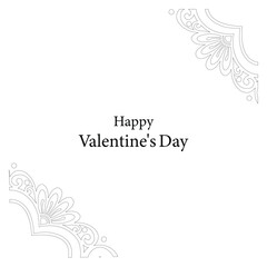Vector happy valentines day greeting wishes decorative paper hearts card