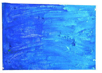 blue oil pastel texture on white paper grunge background