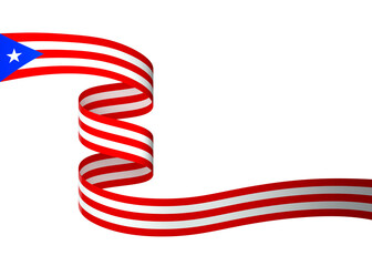 Puerto Rico flag element design national independence day banner ribbon png

