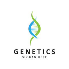 Creative DNA Logo Template. Suitable for the fields of science, technology,various medical and research companies