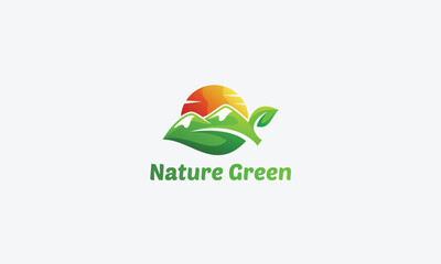 agriculture and natural farm logo design vector template