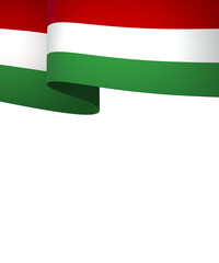Hungary flag element design national independence day banner ribbon png
