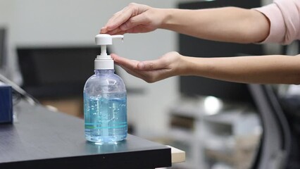Hand Sanitizing Routine Demonstration