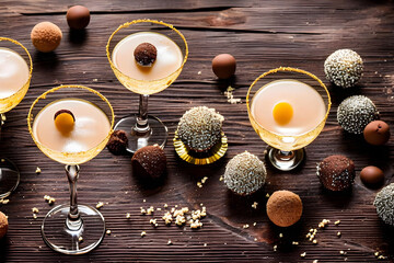 Chocolate Truffle Martini Cocktail - Powered by Adobe