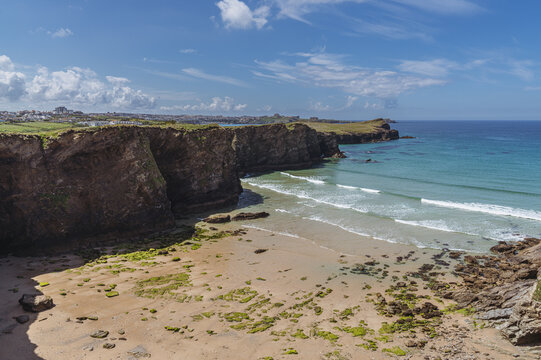 Whipsiderry Beach near Newquay, Cornwall, England, UK