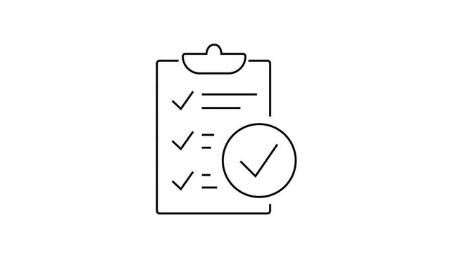 done. vector. chek list