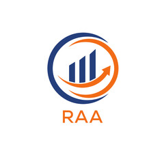 RAA Letter logo design template vector. RAA Business abstract connection vector logo. RAA icon circle logotype.
