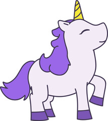 Proud Unicorn Illustration