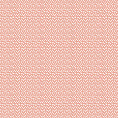 Obraz premium Spring geometric botanical pattern of small white mosaic motifs isolated a light peach background