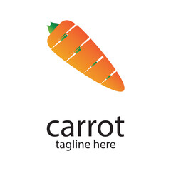 Simple logo carrots that are natural and fresh