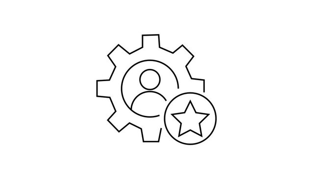 staff. the icon. worker. team. a company of employees. game. group. cohesion. vector. on a white background. flat icons. Linart.