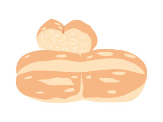 marraqueta bread traditional food chile made from wheat flour and yeast delicious snack