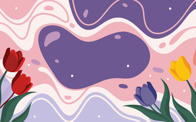 Abstract background poster. Good for fashion fabrics, postcards, email header, wallpaper, banner, events, covers, advertising, and more. Valentine's day, women's day, mother's day background.