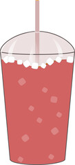 illustration of a watermelon flavored drink