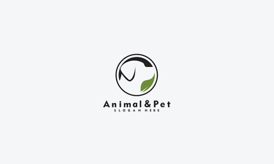 Obraz premium animal and pet logo Vector template