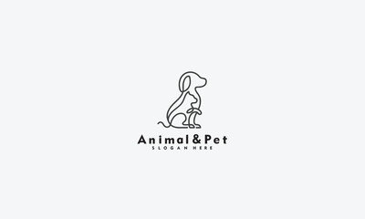 animal and pet logo Vector template