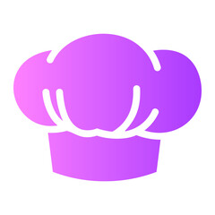chef hat Gradient icon