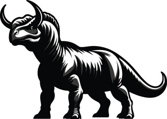 Carnotaurus Dinosaur vector illustration