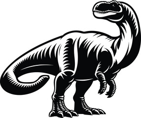 Giganotosaurus Dinosaur vector illustration