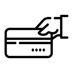 credit card Line Icon