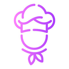 chef Line Gradient Icon