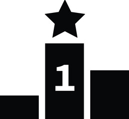 Rounded filled Podium Icon