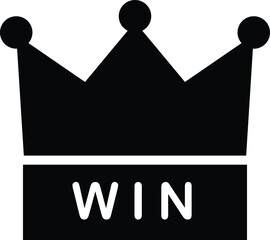 Rounded filled Win Icon