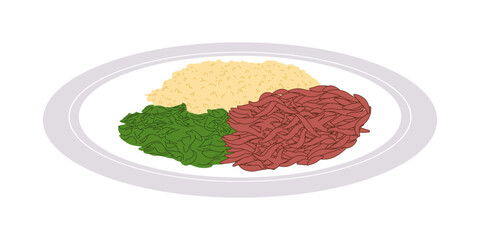 seswaa traditional food botswana made from boiled meat and eaten with vegetable delicious meal
