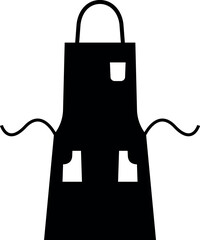 Apron icon sign. Protective wear symbol. Black color. Safety signs and symbols.