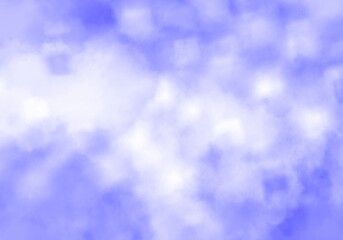 blue background with white fluffy clouds