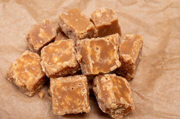 American sweets, homemade butter fudges, confection made by mixing sugar, butter and milk