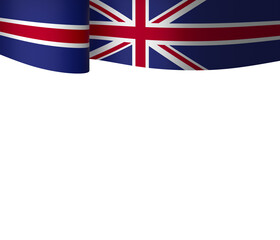 United Kingdom flag element design national independence day banner ribbon png
