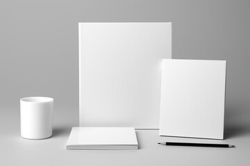 Blank Stationery Set Mockup created with Generative AI