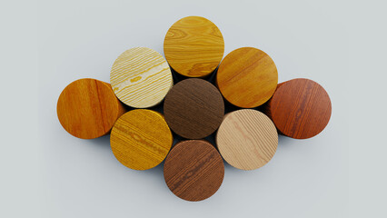 Concept of racial equality, anti-racism, diversity, stop racism, humanity, different wood textures, silhouette, diverse cultures, cultural diversity, wooden face shape, Cooperation, collaboration