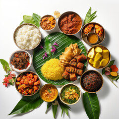 Kerala Sadya, a traditional feast from Kerala