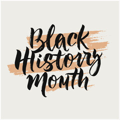 black history month calligraphy , black history month typography ,black history month lettering. - obrazy, fototapety, plakaty