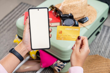 Preparing a credit card for travel