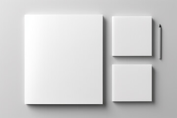 Blank Stationery Set Mockup created with Generative AI