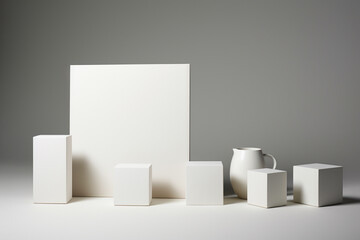 Blank Stationery Set Mockup created with Generative AI