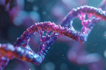 DNA. Medical science concept. Generative AI