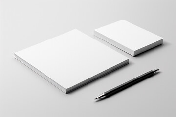 Blank Stationery Set Mockup created with Generative AI
