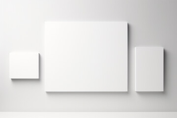 Fototapeta premium Blank Stationery Set Mockup created with Generative AI