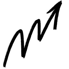 Arrow. Arrow scribble. Arrow doodle.