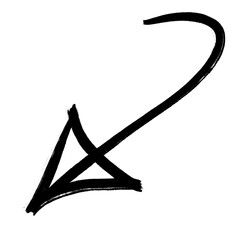 Arrow. Arrow scribble. Arrow doodle.